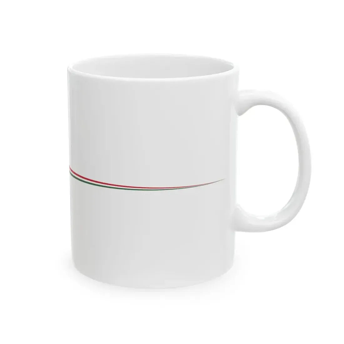Masthead pennant of Hungary 1921-1945 (Hungary) White Coffee Mug - Go Mug Yourself