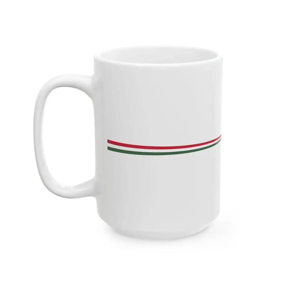 Masthead pennant of Hungary 1921-1945 (Hungary) White Coffee Mug - Go Mug Yourself