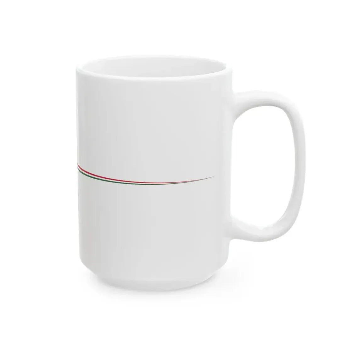 Masthead pennant of Hungary 1921-1945 (Hungary) White Coffee Mug - Go Mug Yourself