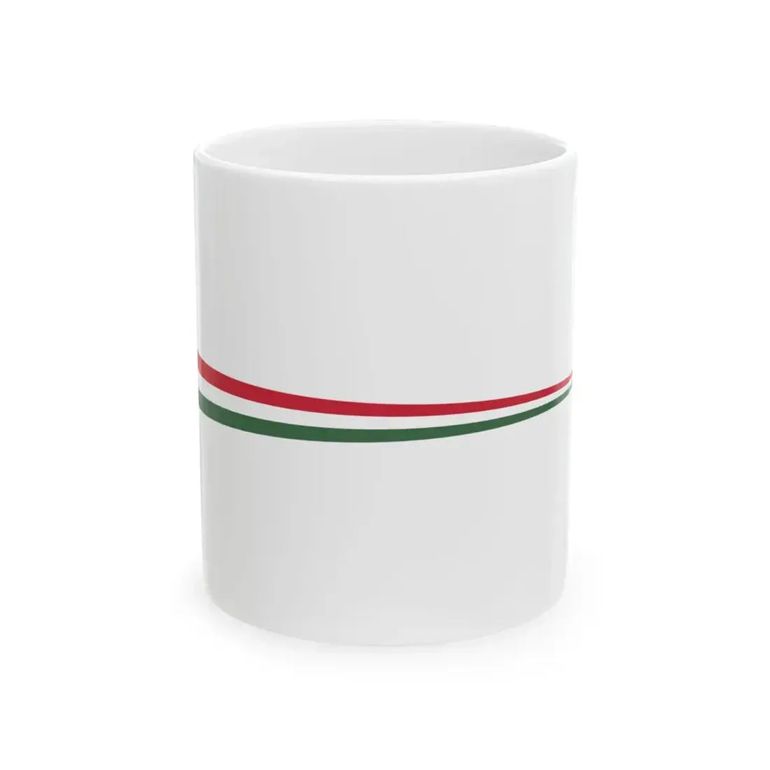 Masthead pennant of Hungary 1948-1991 (Hungary) White Coffee Mug 11oz - Go Mug Yourself
