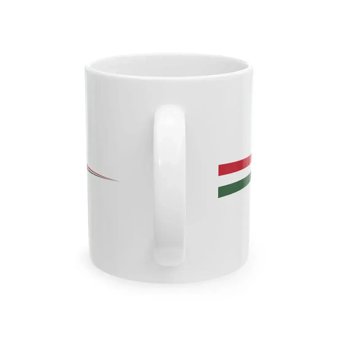 Masthead pennant of Hungary 1948-1991 (Hungary) White Coffee Mug - Go Mug Yourself