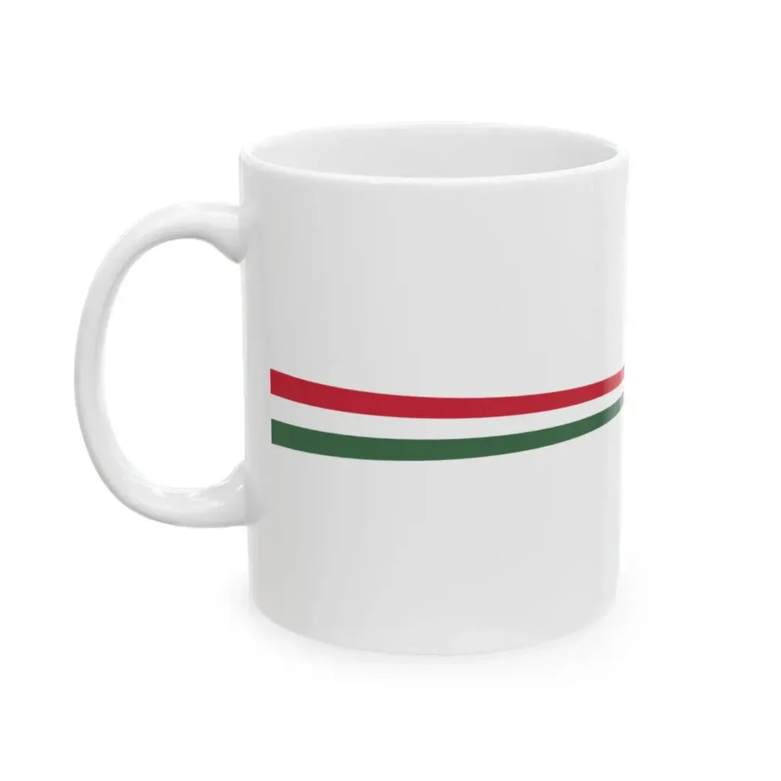 Masthead pennant of Hungary 1948-1991 (Hungary) White Coffee Mug - Go Mug Yourself