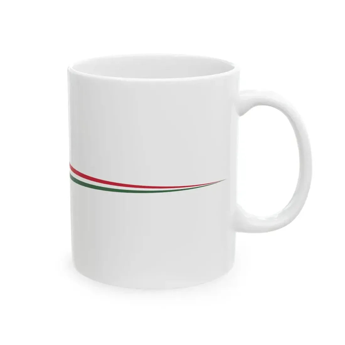 Masthead pennant of Hungary 1948-1991 (Hungary) White Coffee Mug - Go Mug Yourself