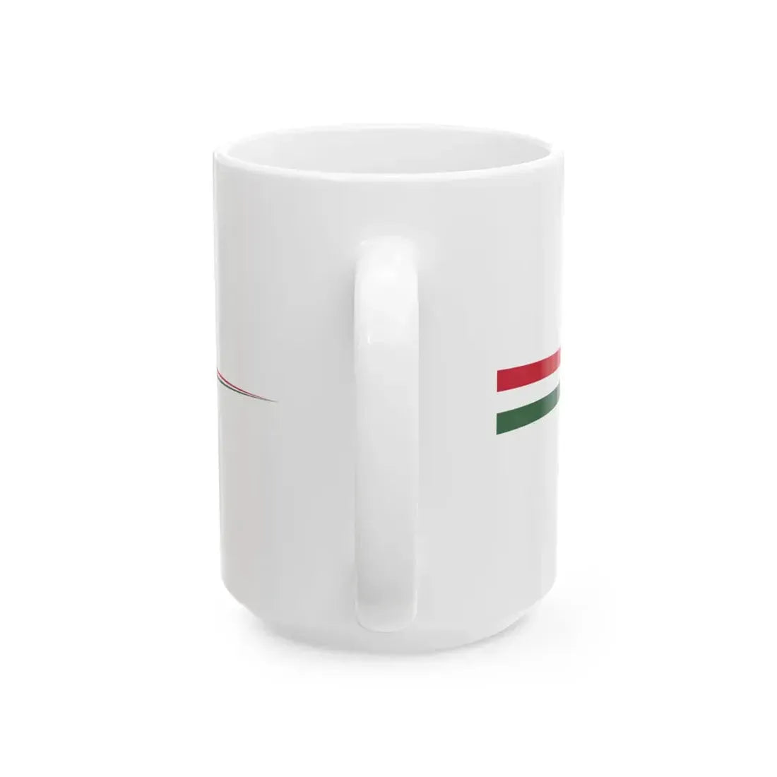 Masthead pennant of Hungary 1948-1991 (Hungary) White Coffee Mug - Go Mug Yourself