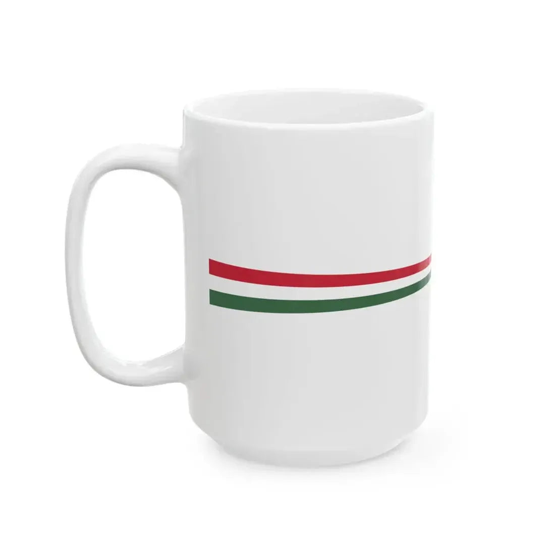 Masthead pennant of Hungary 1948-1991 (Hungary) White Coffee Mug - Go Mug Yourself