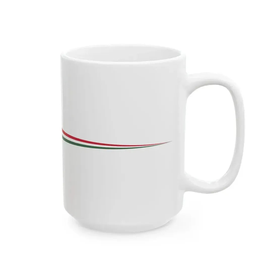 Masthead pennant of Hungary 1948-1991 (Hungary) White Coffee Mug - Go Mug Yourself