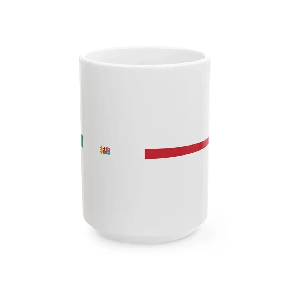 Masthead pennant of Italy (Italy) White Coffee Mug 15oz - Go Mug Yourself