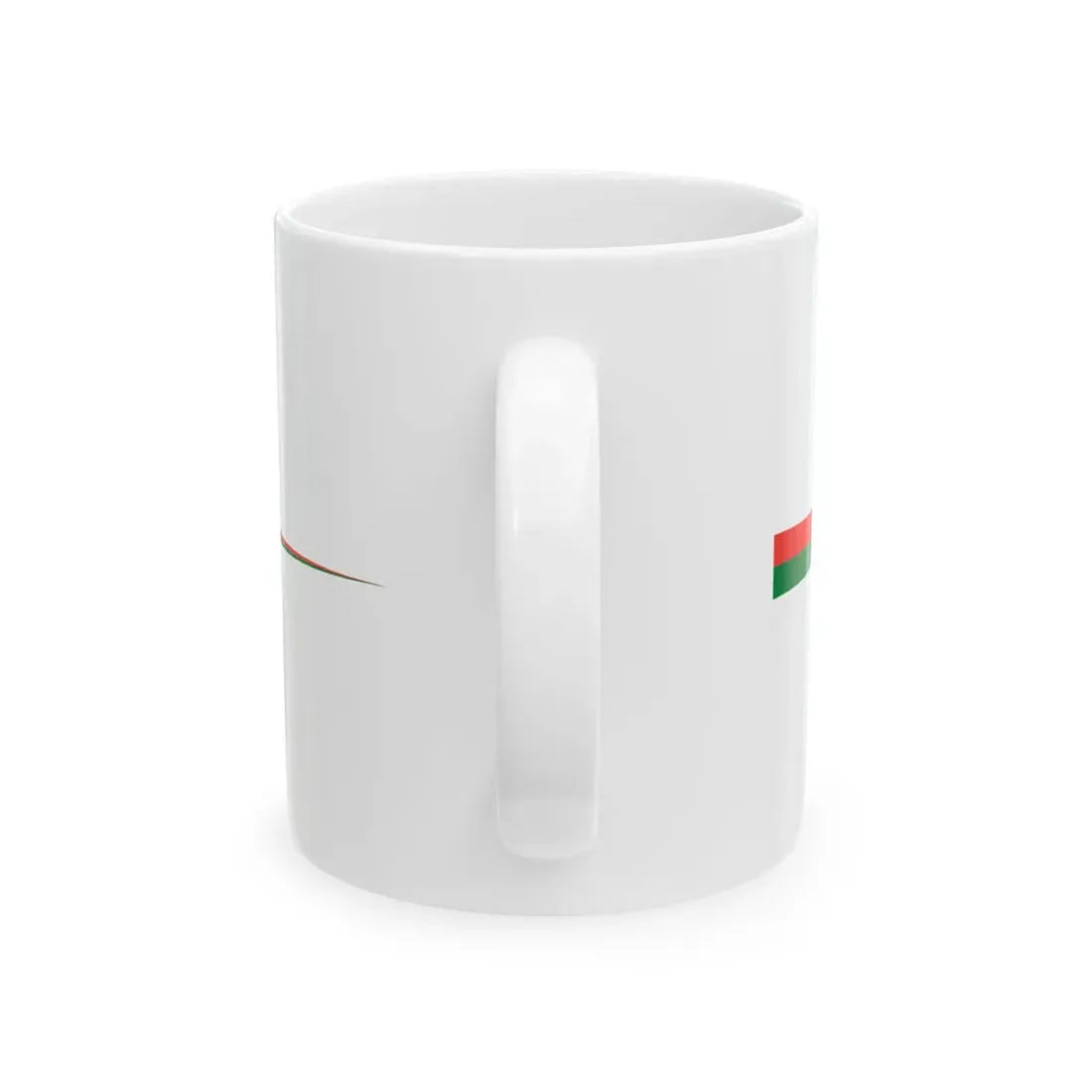 Masthead pennant of Madagascar (Madagascar) White Coffee Mug - Go Mug Yourself