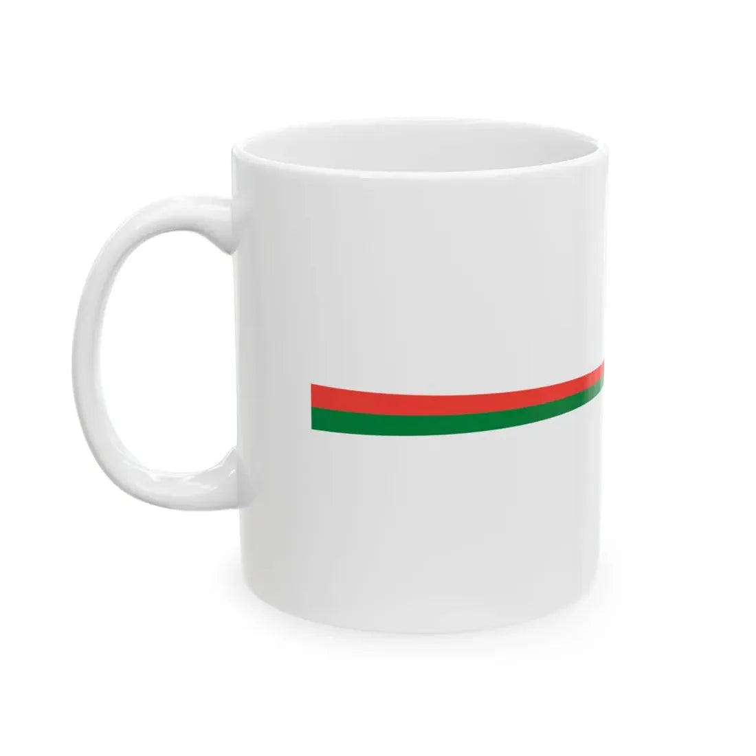 Masthead pennant of Madagascar (Madagascar) White Coffee Mug - Go Mug Yourself