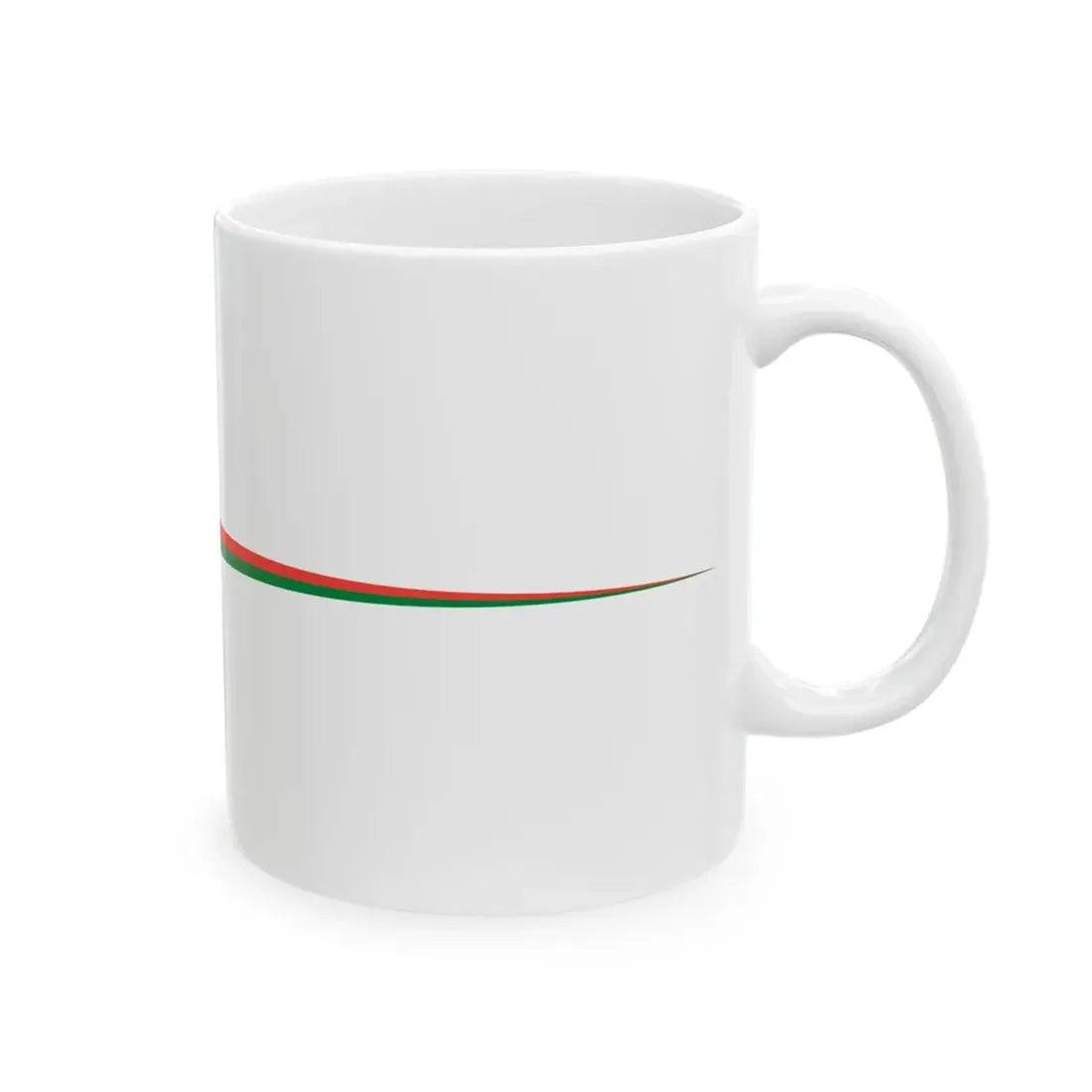 Masthead pennant of Madagascar (Madagascar) White Coffee Mug - Go Mug Yourself