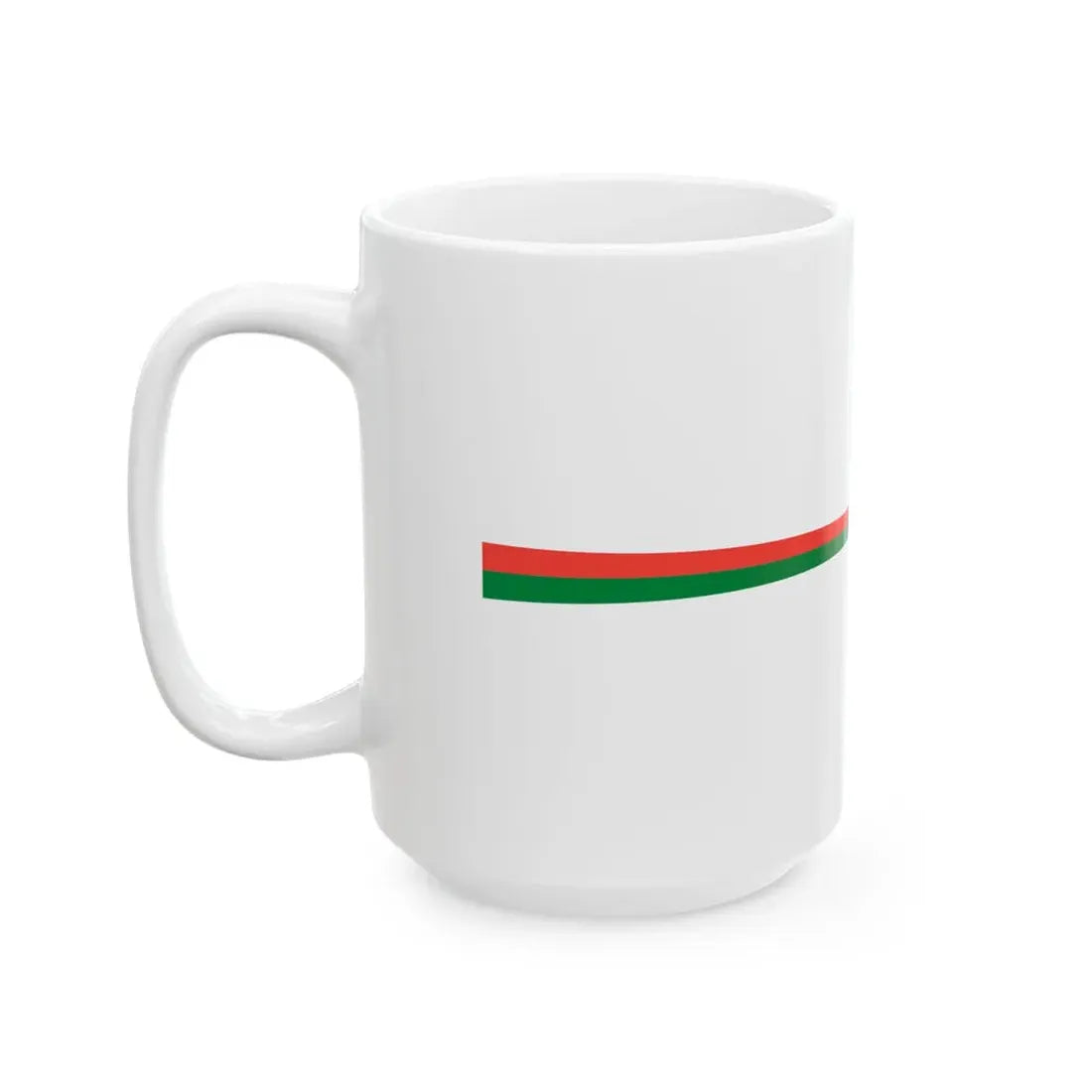 Masthead pennant of Madagascar (Madagascar) White Coffee Mug - Go Mug Yourself