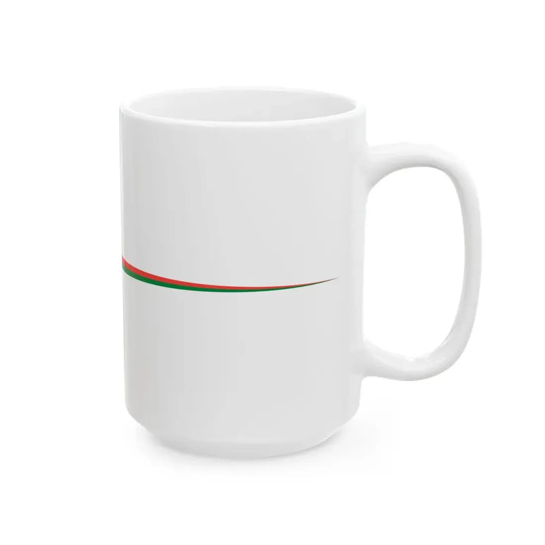 Masthead pennant of Madagascar (Madagascar) White Coffee Mug - Go Mug Yourself