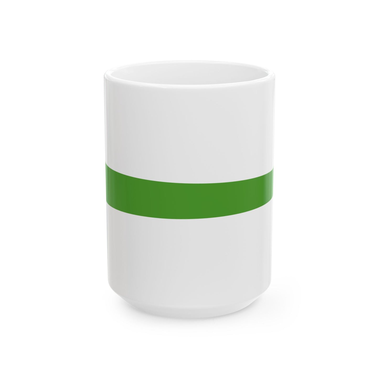 Masthead Pennant of the Azerbaijan Border patrol vessels (Azerbaijan) White Coffee Mug-15oz-Go Mug Yourself