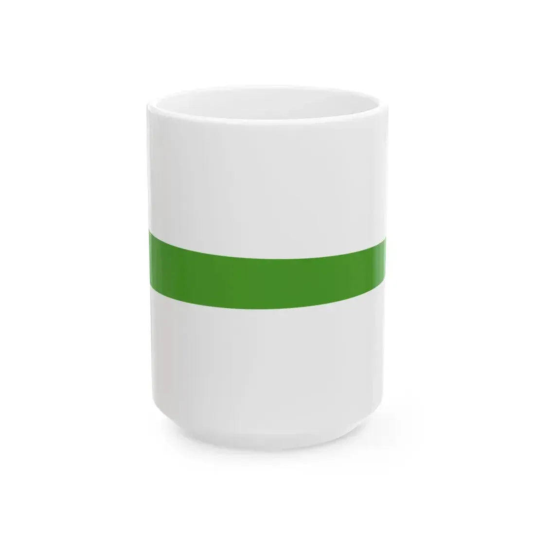 Masthead Pennant of the Azerbaijan Border patrol vessels (Azerbaijan) White Coffee Mug 15oz - Go Mug Yourself