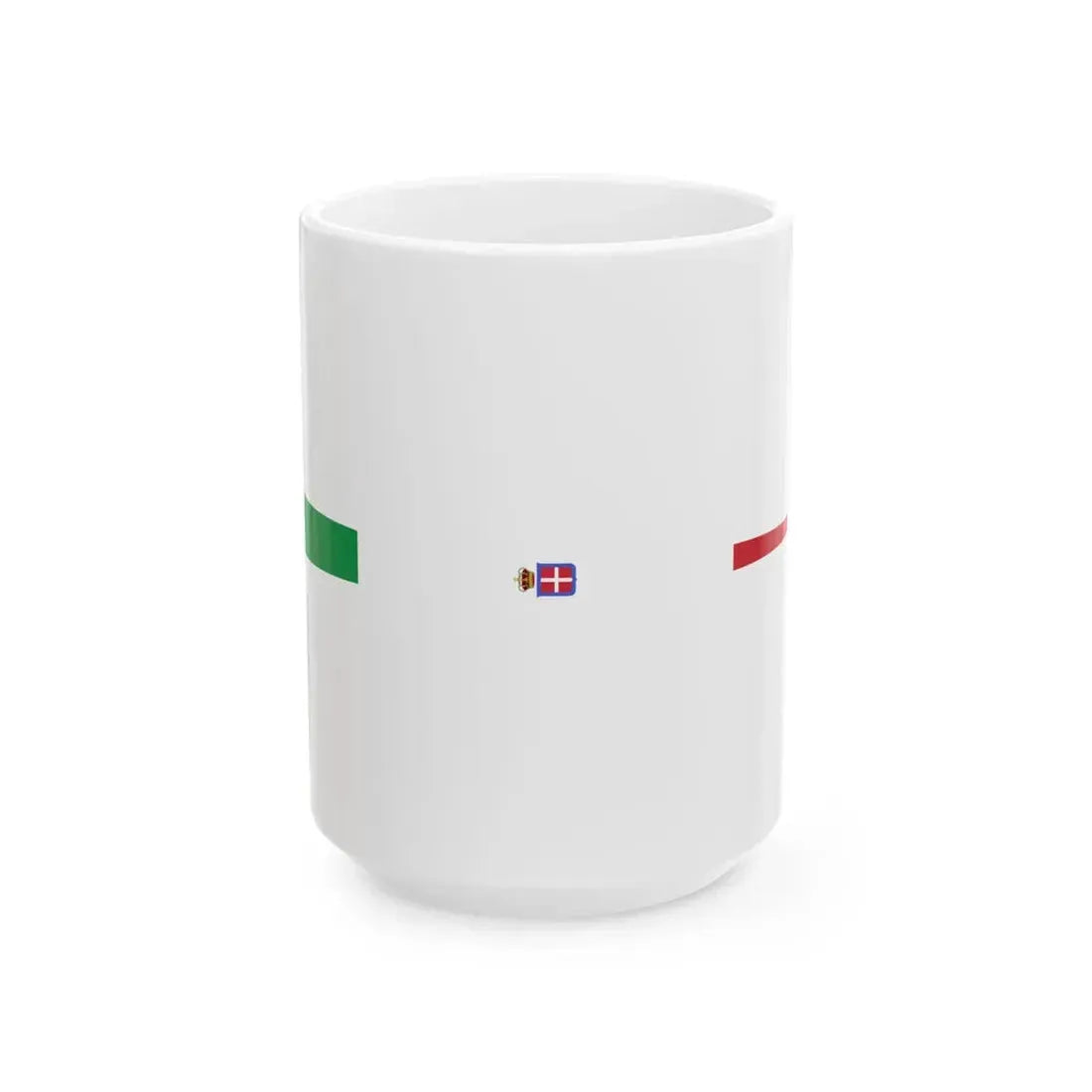 Masthead pennant of the Kingdom of Italy (Italy) White Coffee Mug 15oz - Go Mug Yourself