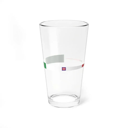 Masthead pennant of the Kingdom of Italy without crown (Italy) Pint Glass 16oz 16oz - Go Mug Yourself