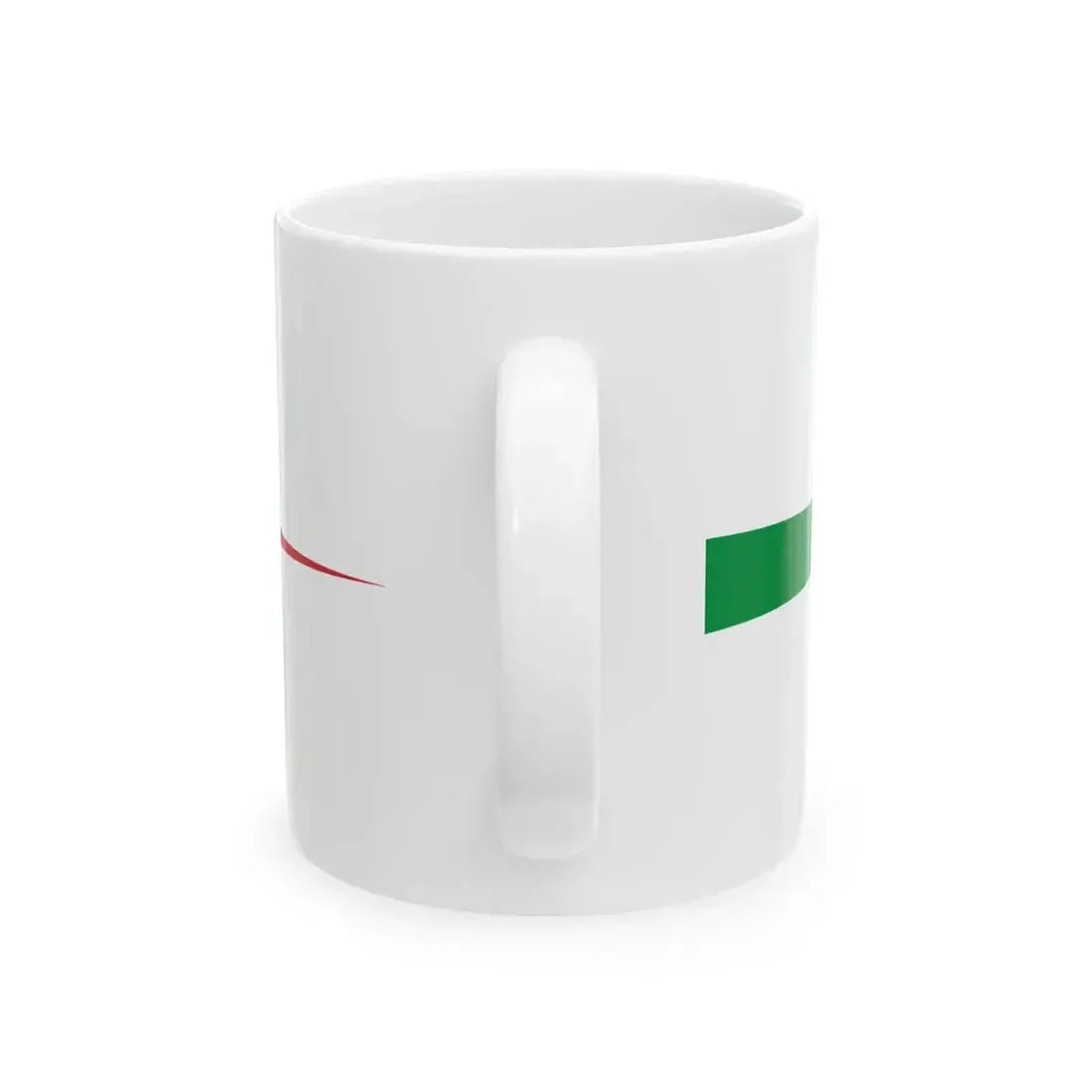 Masthead pennant of the Kingdom of Italy without crown (Italy) White Coffee Mug - Go Mug Yourself