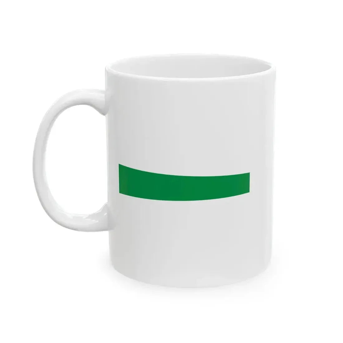 Masthead pennant of the Kingdom of Italy without crown (Italy) White Coffee Mug - Go Mug Yourself