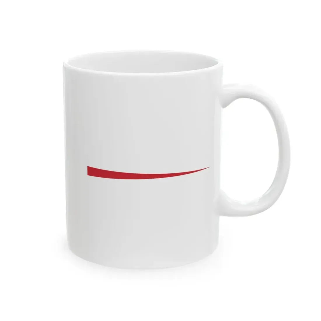 Masthead pennant of the Kingdom of Italy without crown (Italy) White Coffee Mug - Go Mug Yourself