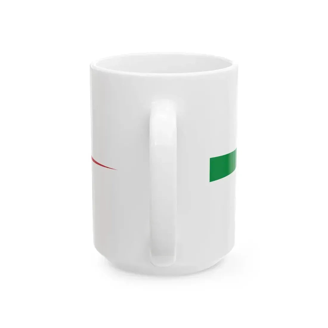 Masthead pennant of the Kingdom of Italy without crown (Italy) White Coffee Mug - Go Mug Yourself