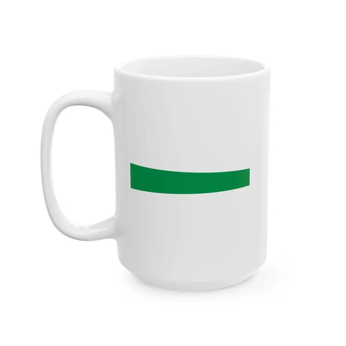Masthead pennant of the Kingdom of Italy without crown (Italy) White Coffee Mug - Go Mug Yourself