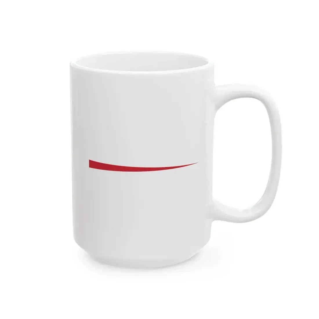 Masthead pennant of the Kingdom of Italy without crown (Italy) White Coffee Mug - Go Mug Yourself