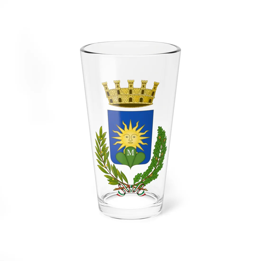 Matino-Stemma (Italy) (Coat of Arms) Pint Glass 16oz 16oz - Go Mug Yourself