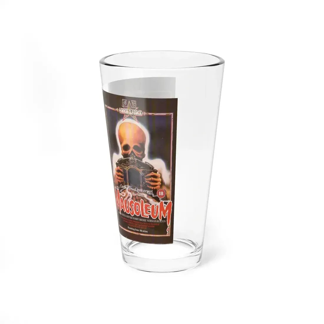 MAUSOLEUM (VHS COVER) Pint Glass 16oz - Go Mug Yourself