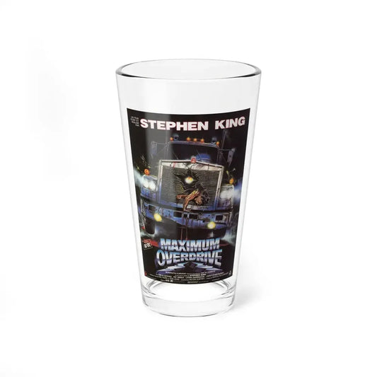 MAXIMUM OVERDRIVE (FRENCH) 1986 Movie Poster - Pint Glass 16oz 16oz - Go Mug Yourself