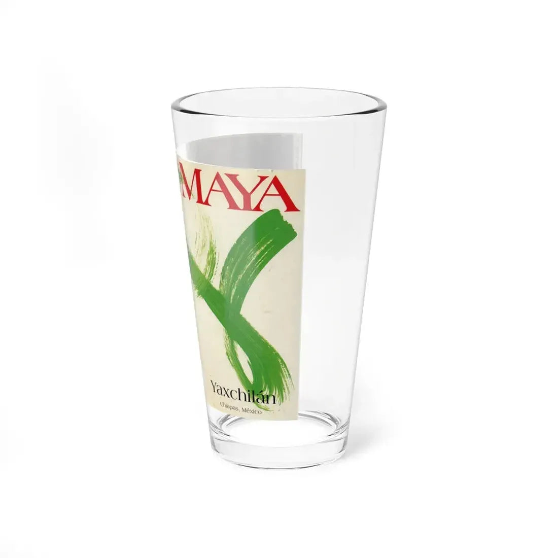 MAYA YAXCHILIAN CHIAPAS MEXICO (VHS COVER) Pint Glass 16oz - Go Mug Yourself