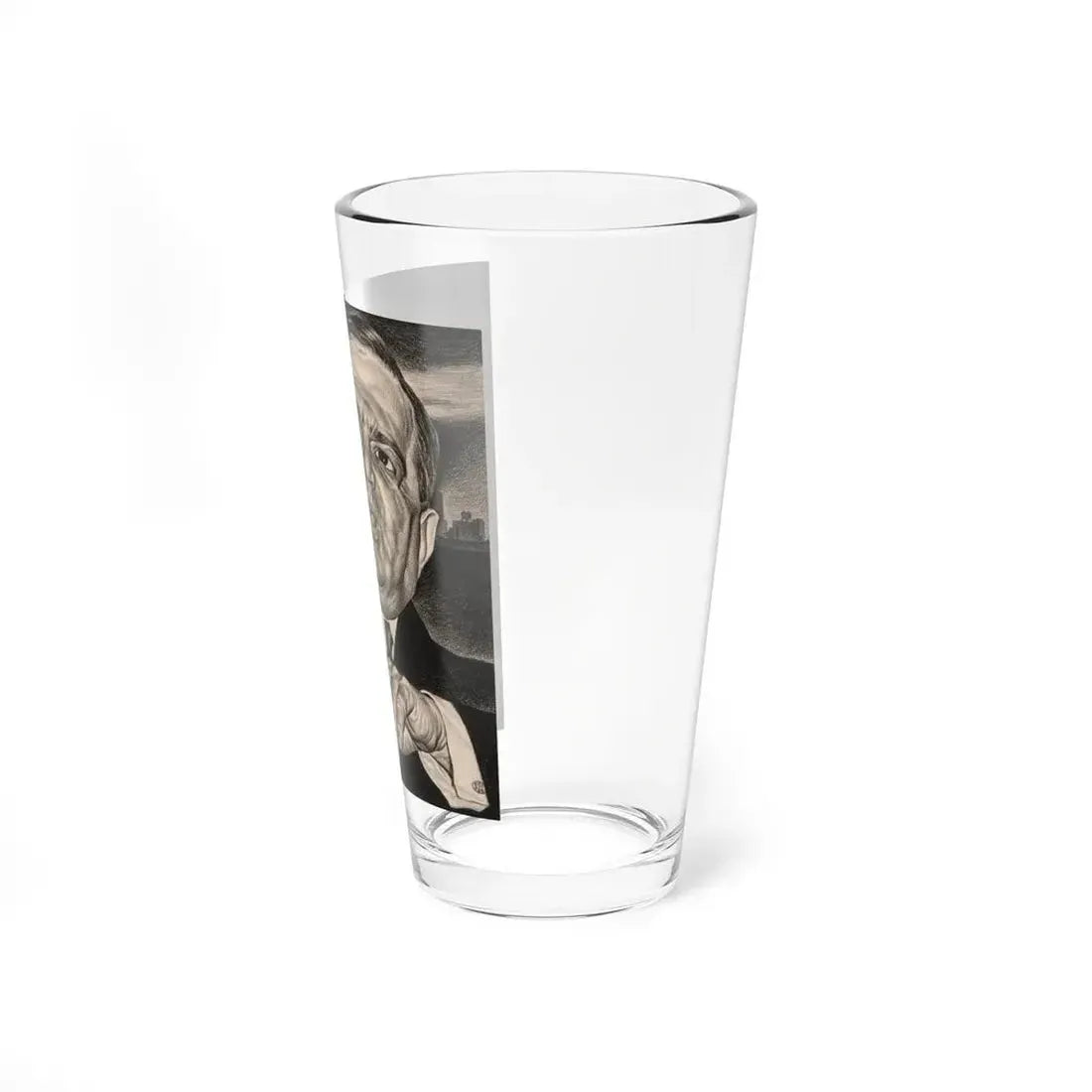 Mayor Fiorello LaGuardia (Magazine Illustration) Pint Glass 16oz - Go Mug Yourself