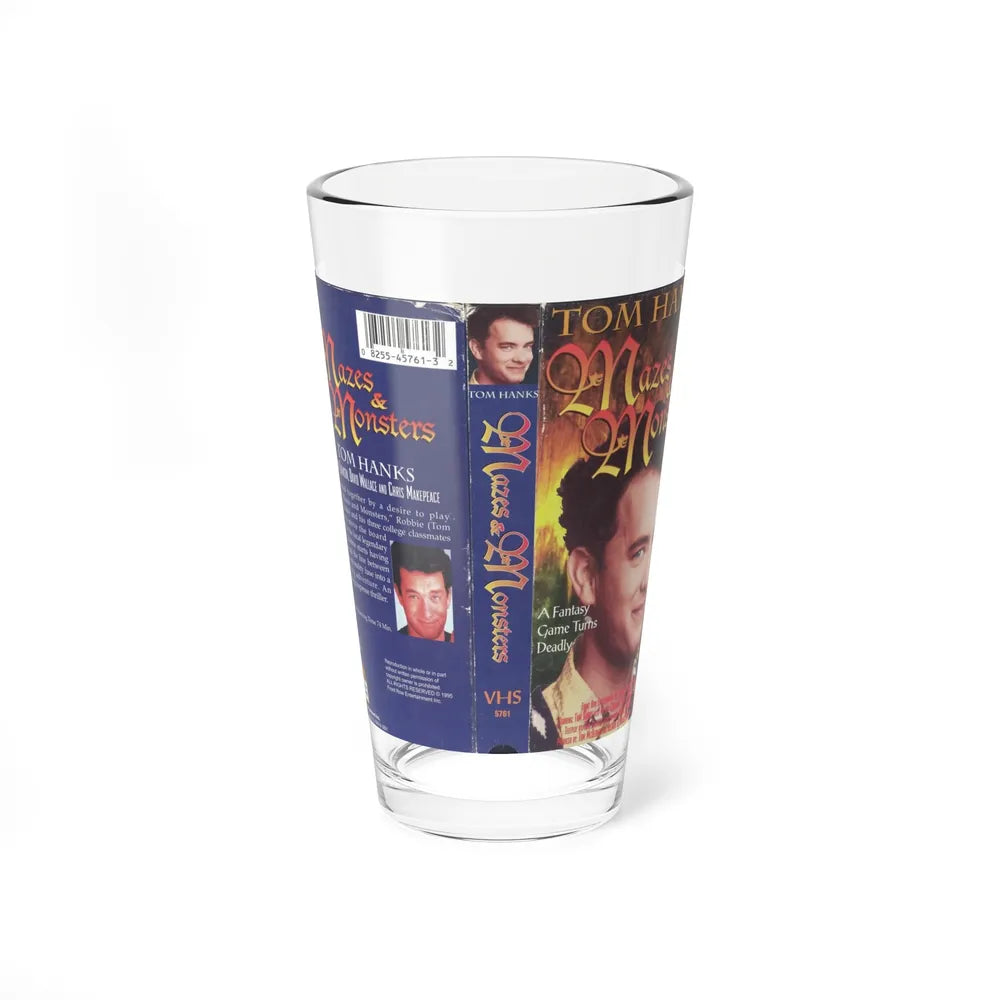 MAZES & MONSTERS TOM HANKS (VHS COVER) Pint Glass 16oz 16oz - Go Mug Yourself