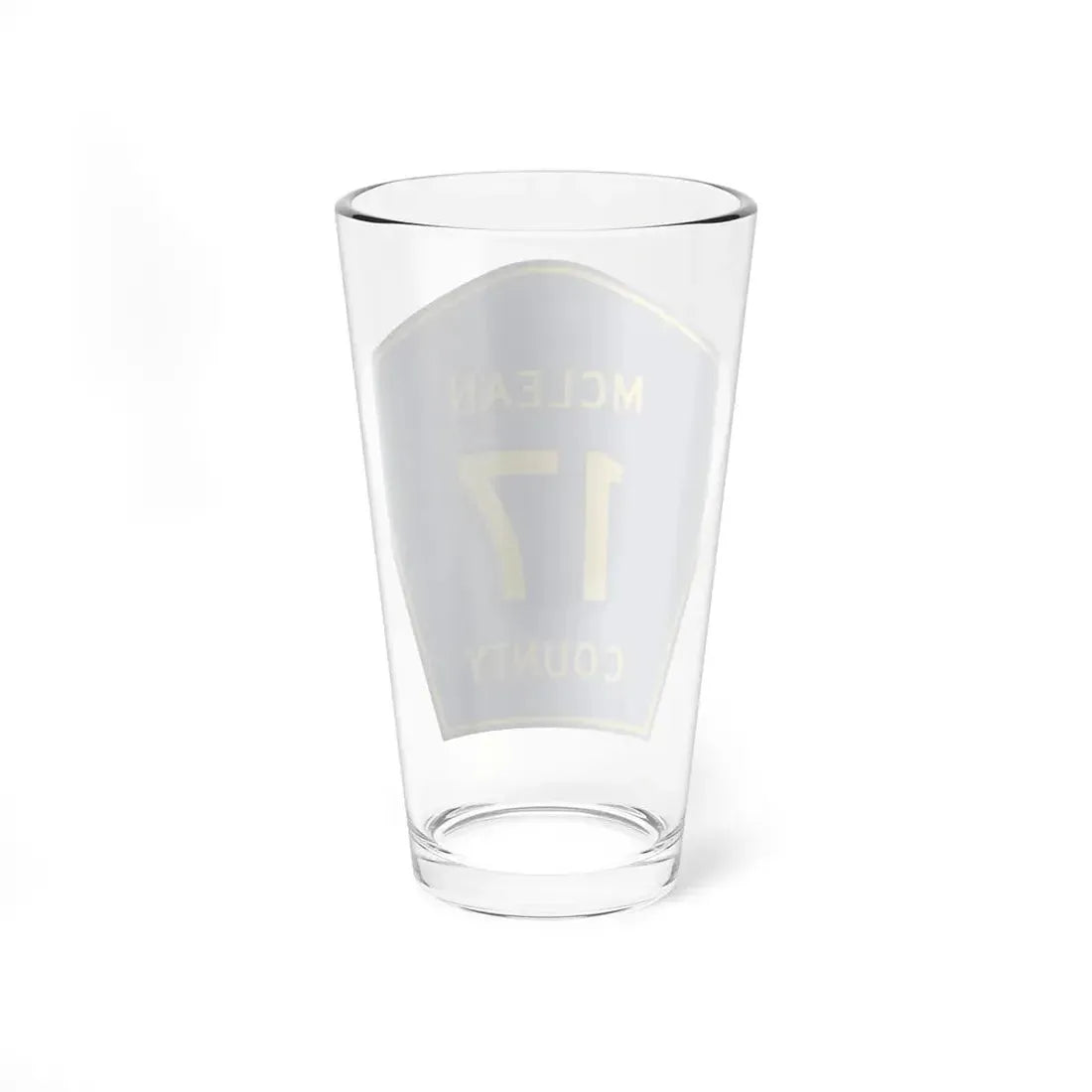 McLean County 17 (Illinois) (Road Sign) Pint Glss 16oz - Go Mug Yourself