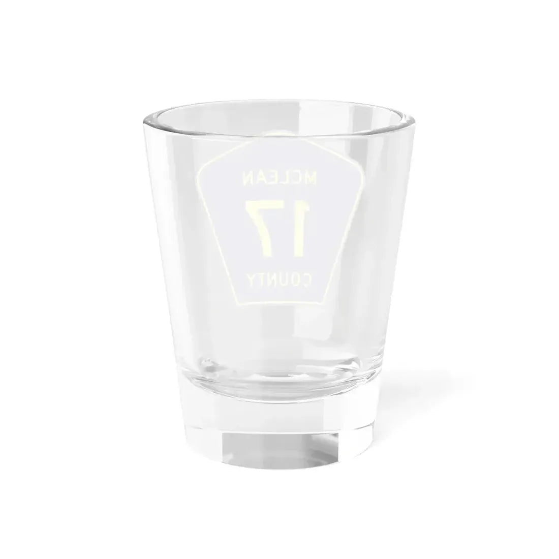McLean County 17 (Illinois) (Road Sign) Shot Glass 1.5oz - Go Mug Yourself