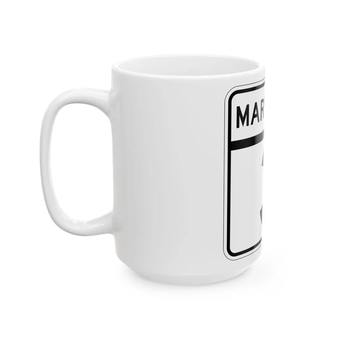 MD 3 (Maryland) (Road Sign) White Coffee Mug - Go Mug Yourself