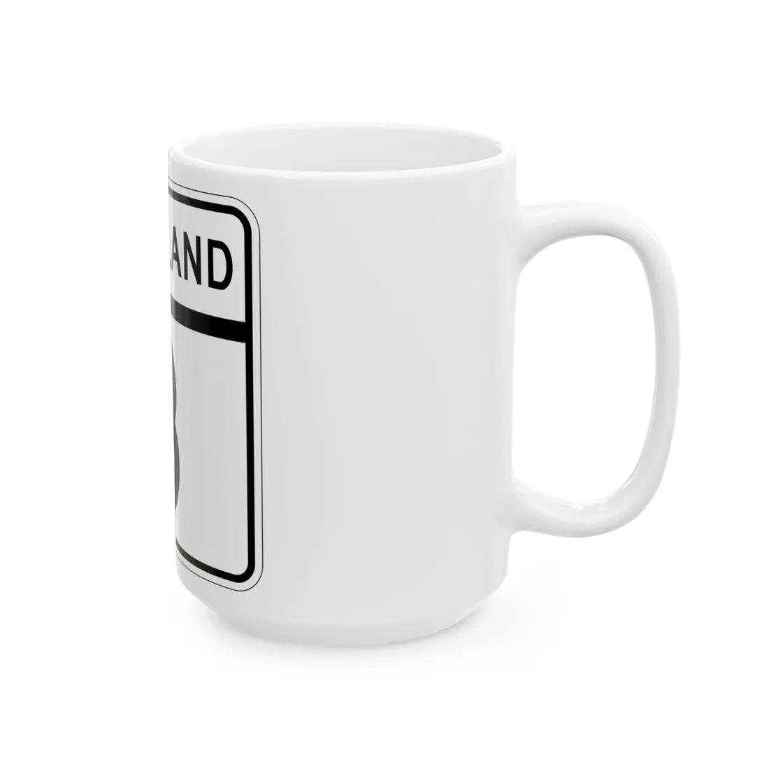 MD 3 (Maryland) (Road Sign) White Coffee Mug - Go Mug Yourself