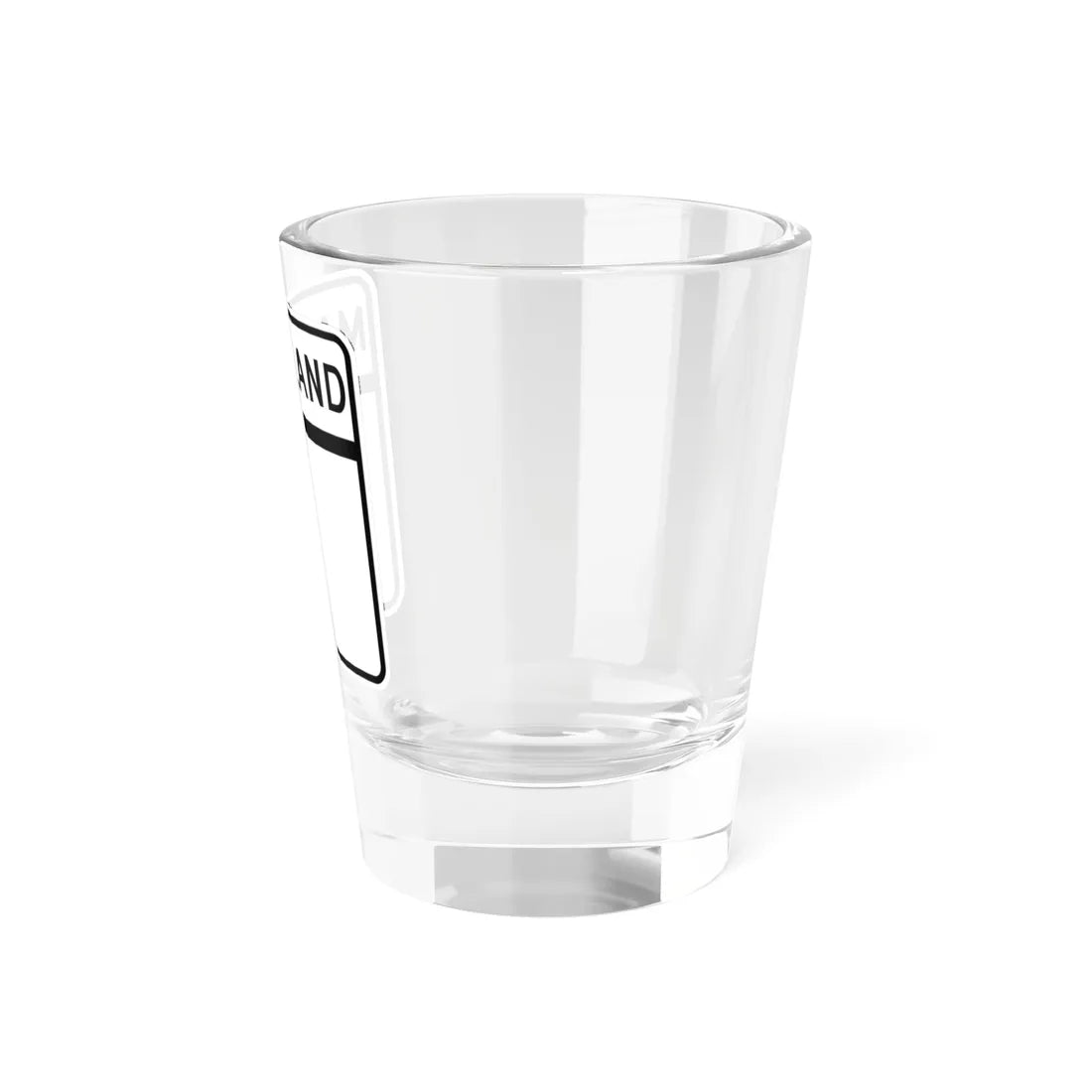 MD blank (Maryland) (Road Sign) Shot Glass 1.5oz - Go Mug Yourself