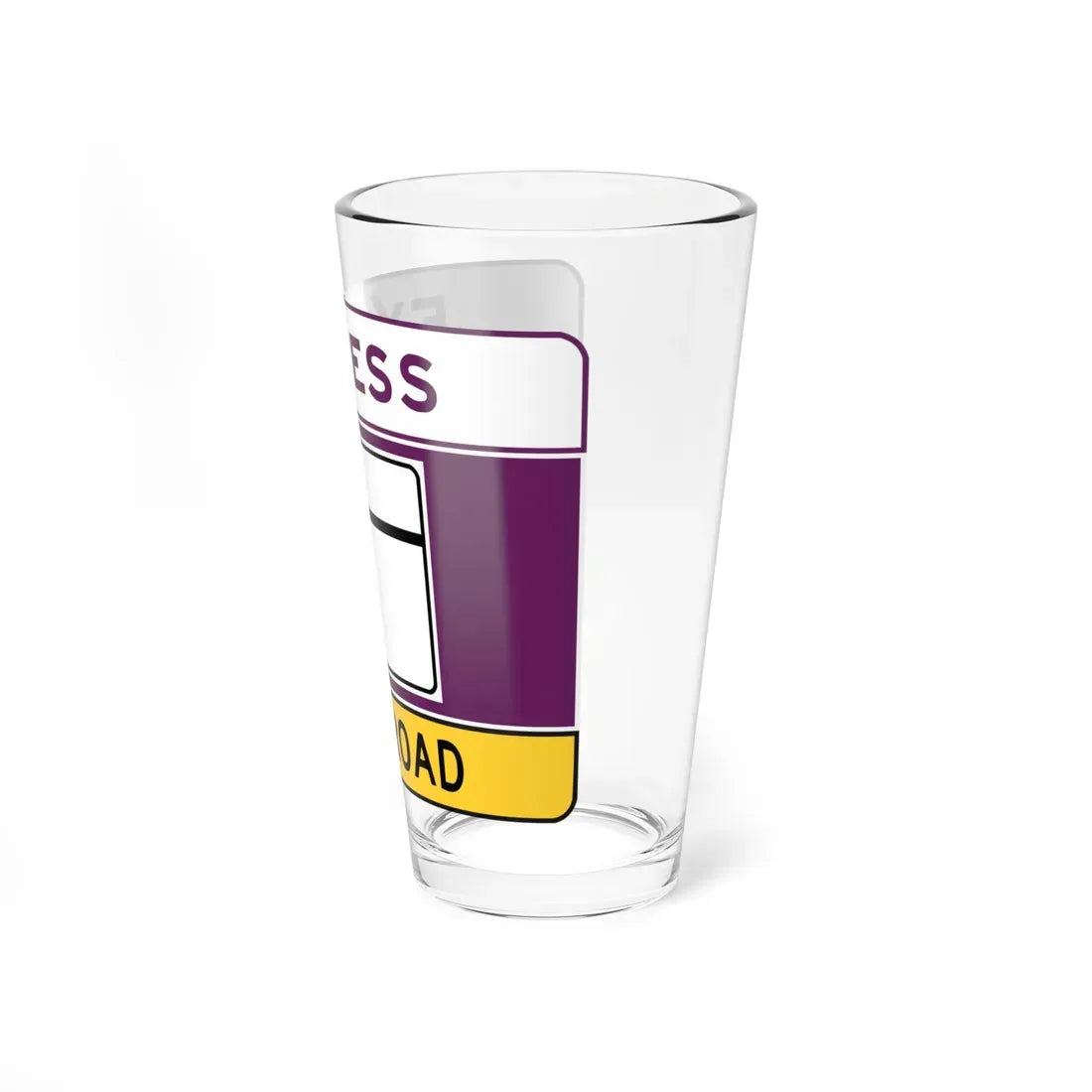 MD blank toll (Maryland) (Road Sign) Pint Glass 16oz - Go Mug Yourself