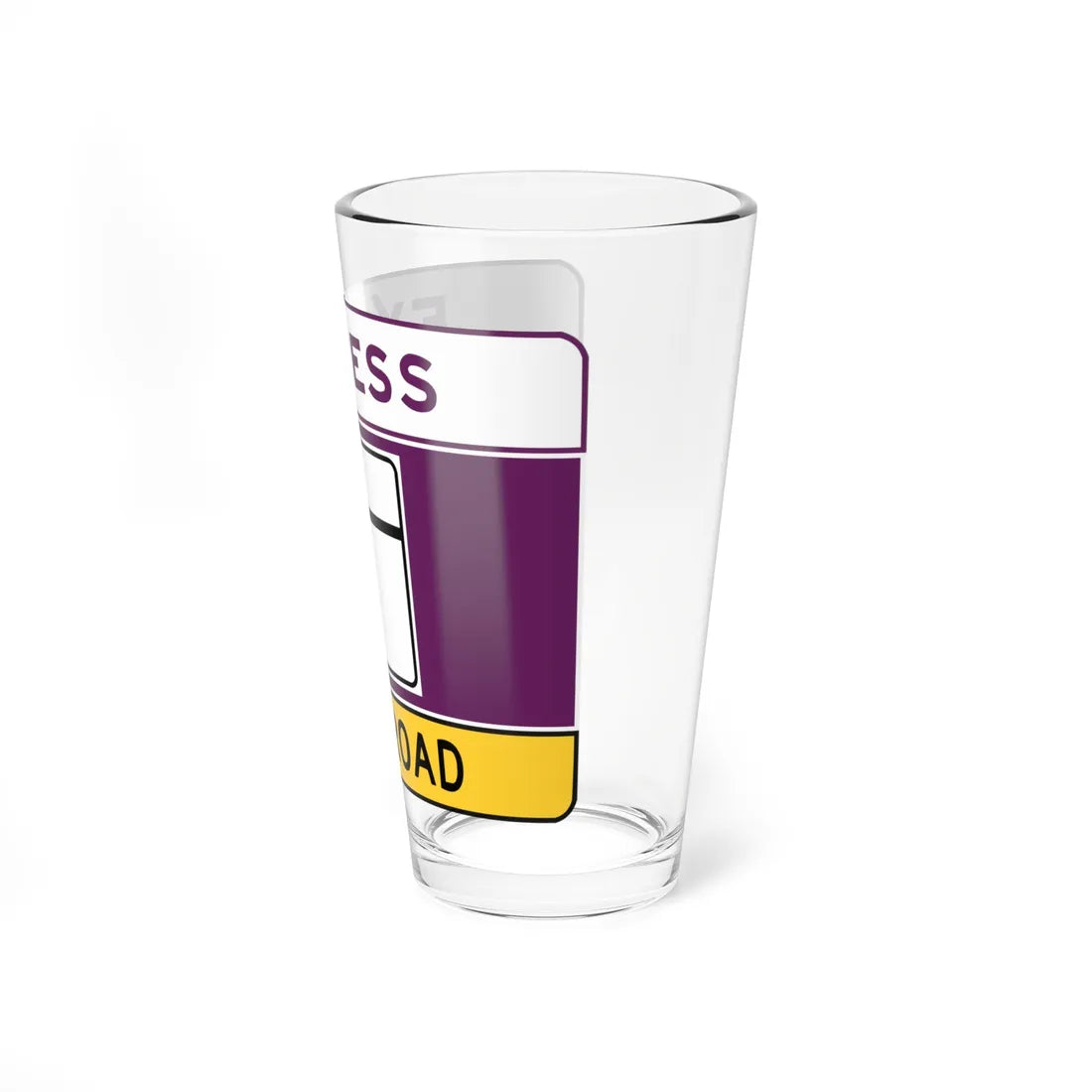 MD blank toll narrow (Maryland) (Road Sign) Pint Glss 16oz - Go Mug Yourself