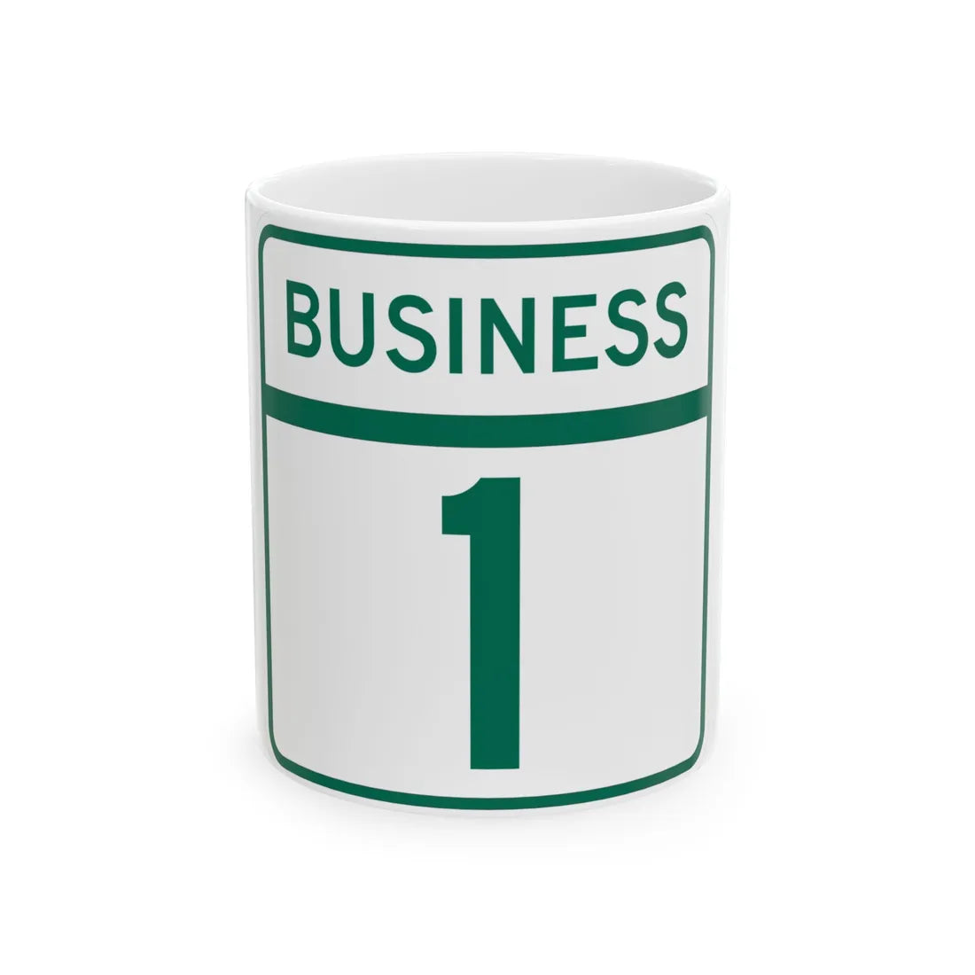 MD business template (Maryland) (Road Sign) White Coffee Mug 11oz - Go Mug Yourself