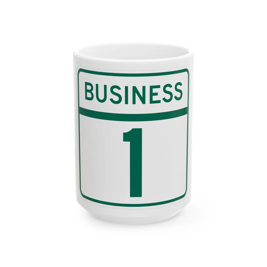 MD business template (Maryland) (Road Sign) White Coffee Mug 15oz - Go Mug Yourself
