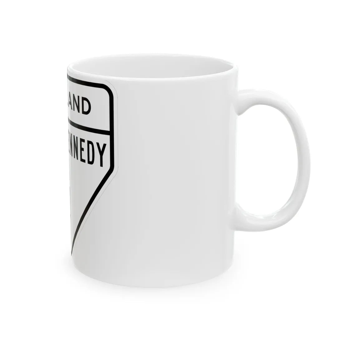 MD JFK Highway (Maryland) (Road Sign) White Coffee Mug - Go Mug Yourself