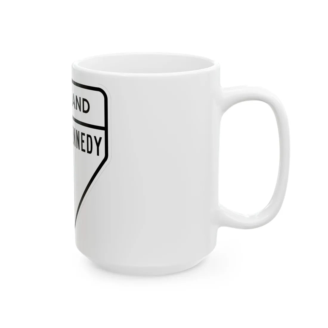 MD JFK Highway (Maryland) (Road Sign) White Coffee Mug - Go Mug Yourself