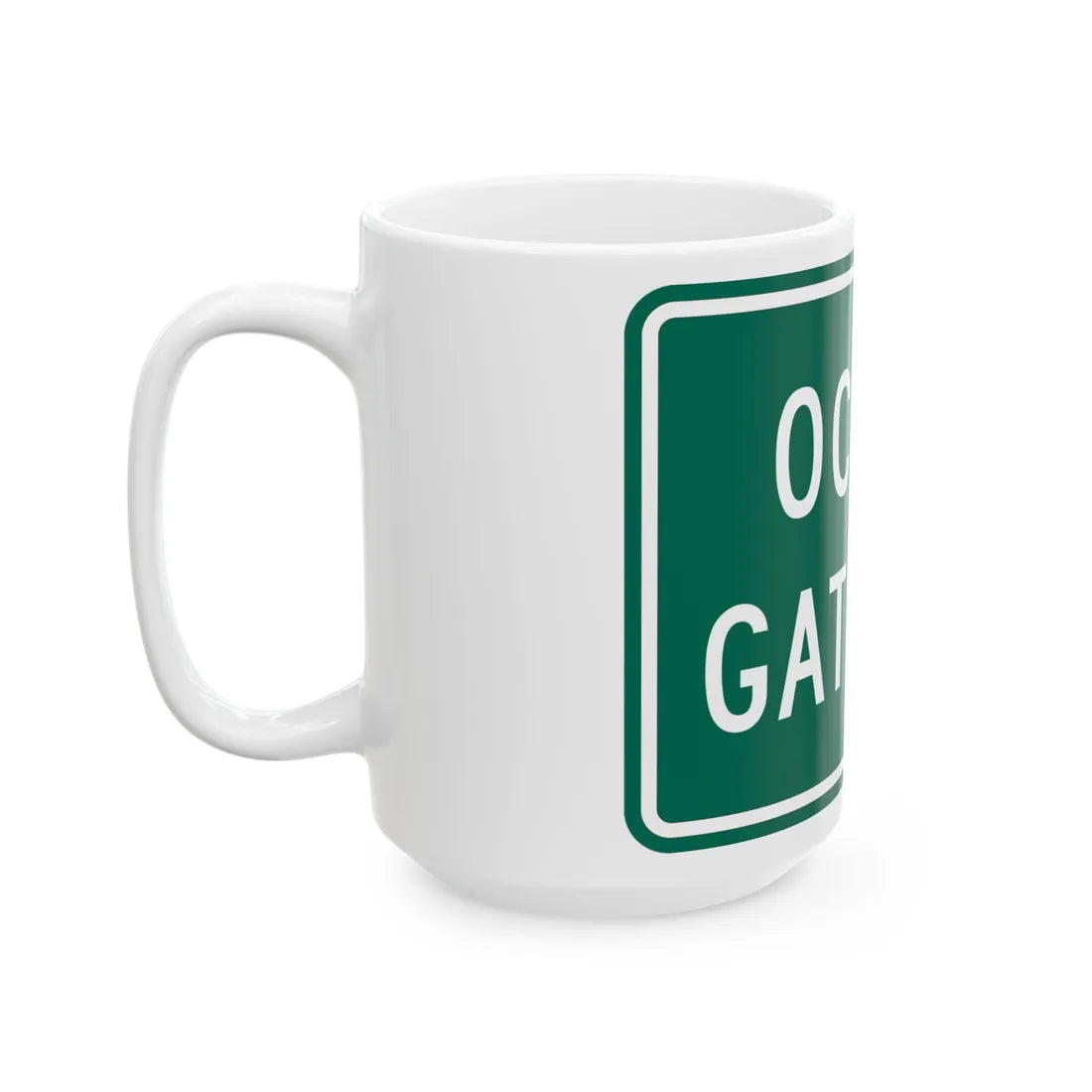 MD Ocean Gateway (Maryland) (Road Sign) White Coffee Mug - Go Mug Yourself