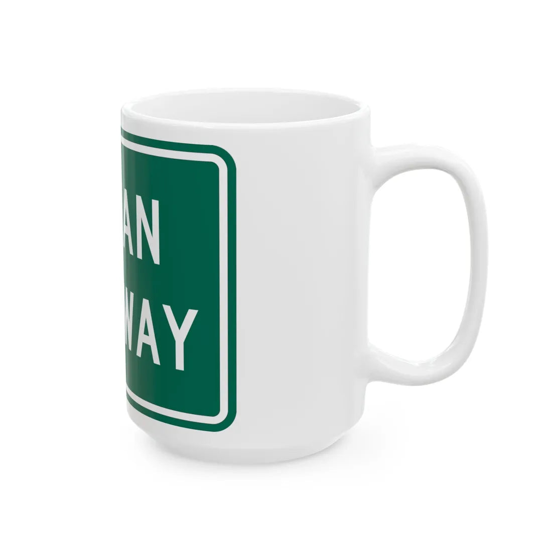 MD Ocean Highway (Maryland) (Road Sign) White Coffee Mug - Go Mug Yourself