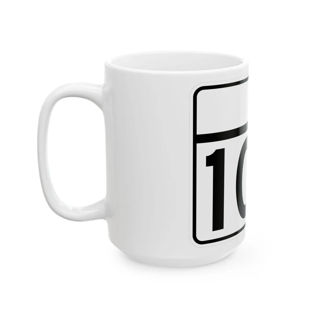 MD Route 100 guide (Maryland) (Road Sign) White Coffee Mug - Go Mug Yourself