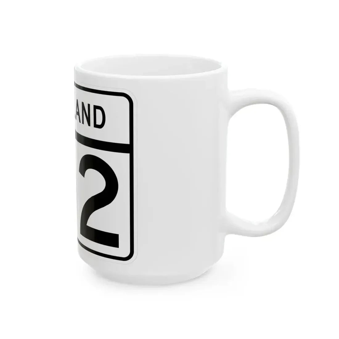 MD Route 102 (Maryland) (Road Sign) White Coffee Mug - Go Mug Yourself