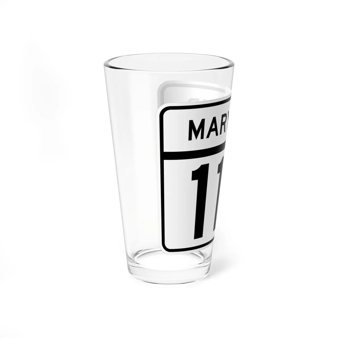 MD Route 118 (Maryland) (Road Sign) Pint Glass 16oz - Go Mug Yourself