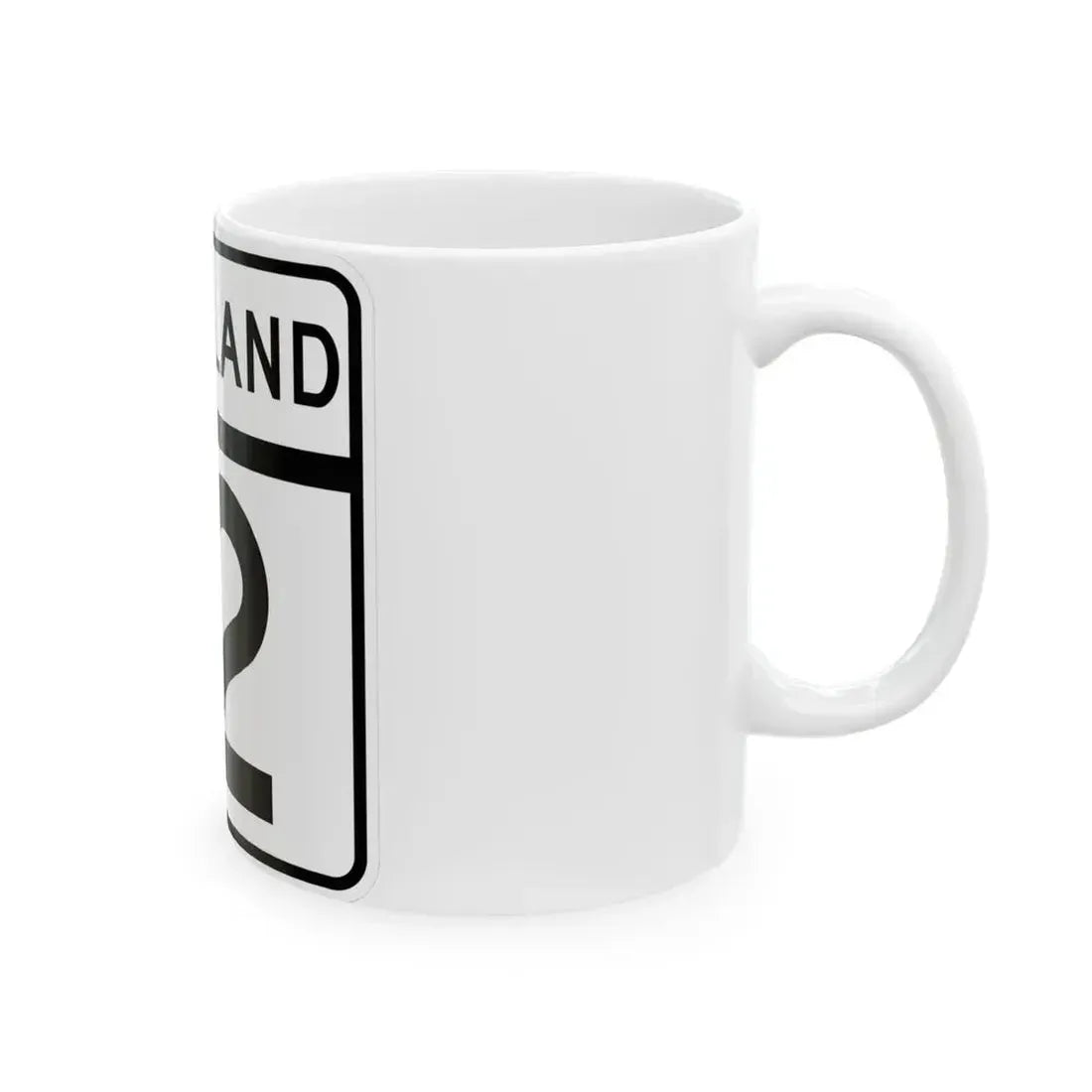 MD Route 12 (Maryland) (Road Sign) White Coffee Mug - Go Mug Yourself