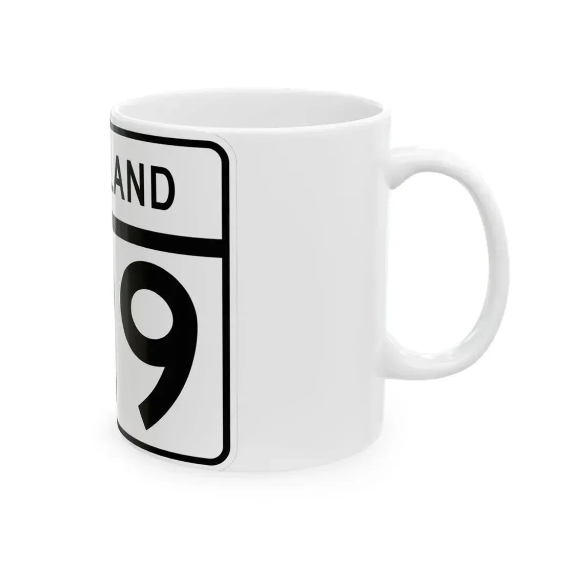 MD Route 129 (Maryland) (Road Sign) White Coffee Mug - Go Mug Yourself